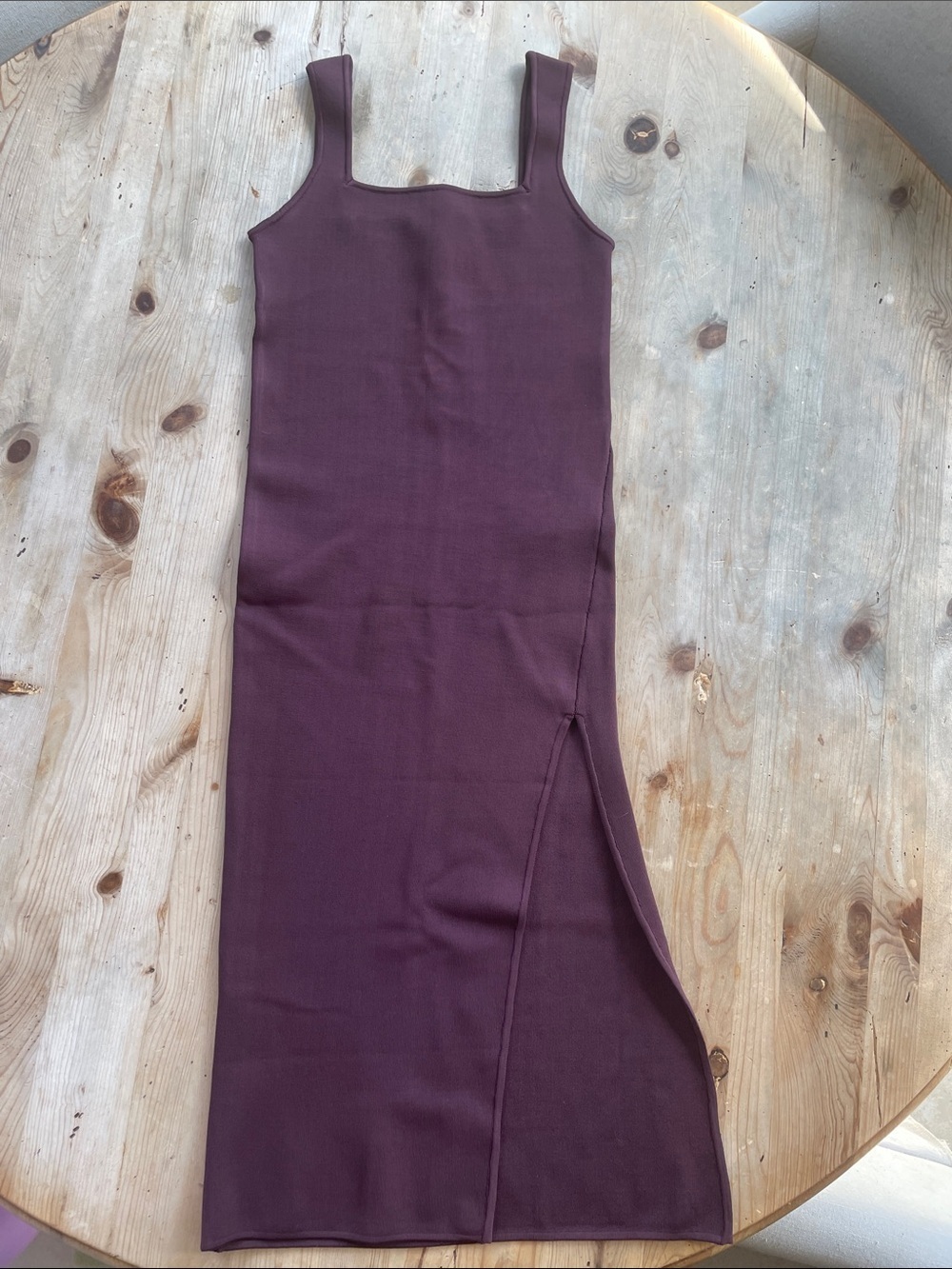 Shona Joy Revolve brand minimalist bodycon dress, quiet luxury side slit dress